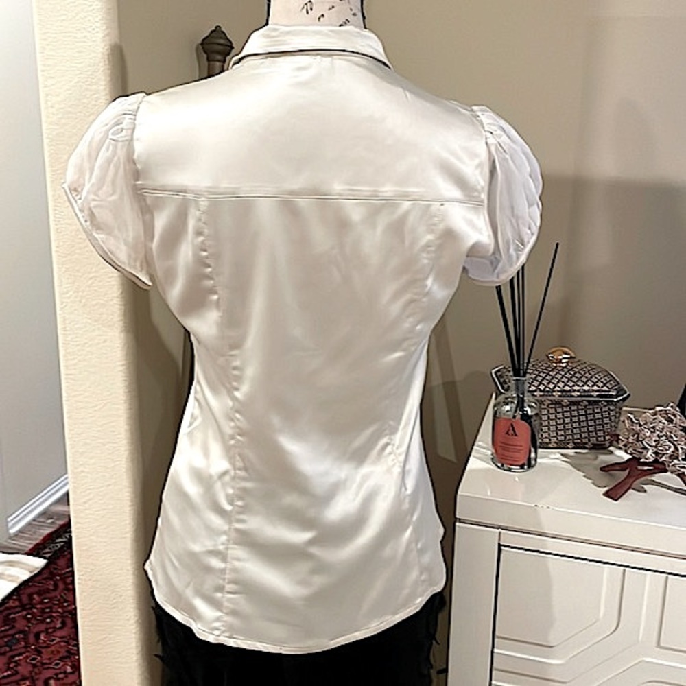 Surrealist Ruffle Front Blouse - Picture 9 of 11